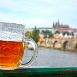 Cervezas en Praga